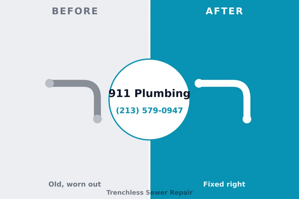 Before and after: plumbing repair Medina, MN